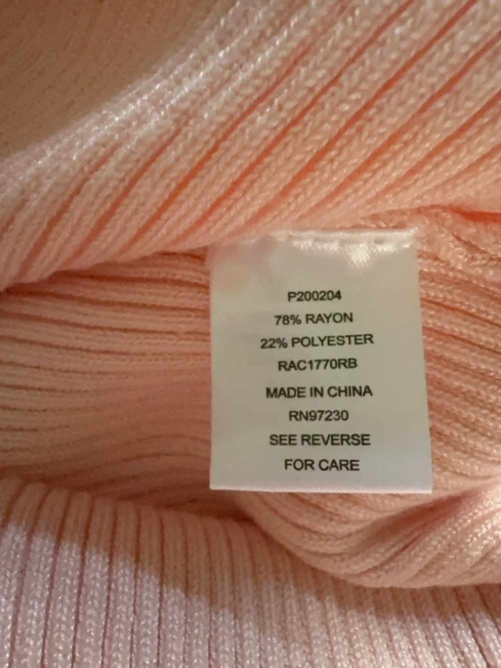 Pink Puff-Sleeve Ribbed Sweater - Picture 4 of 5